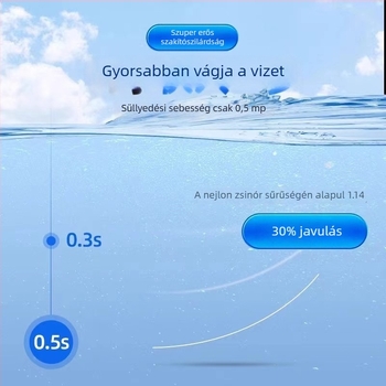 Lágy szénszálas damil tengeri horgászathoz, nylon fő damil és előke