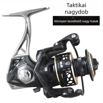 TEBEN spinning orsó – rozsdamentes acélból, teljesen fémből készült test, dob a damil számára, ellenáll a sós víznek, hosszú dobások, nincs lötyögés