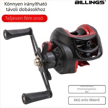 Billings Water Drop fém orsó, hosszú dobás, mágneses fék, nagy, ultra könnyű rafting horgászatához