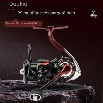 Deukio RS hézag nélküli, teljesen fém, gradient felületű pergetőorsó tengeri horgászathoz