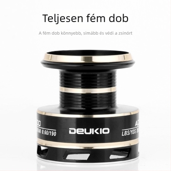 DEUKIO pergető orsó teljesen fémből készült, hosszú dobásokhoz