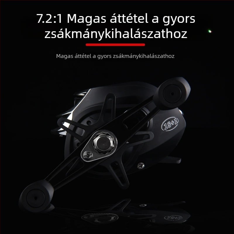 HAUT TON/Haodong pergetőorsó, 7.2:1 áttételi arány, hosszú dobás, védelem a zsinór elszakadása ellen