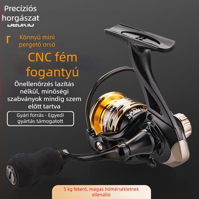 DEUKIO Teljesen fém mikro spinning orsó — ultra könnyű mini horgászorsó csalihorgászathoz