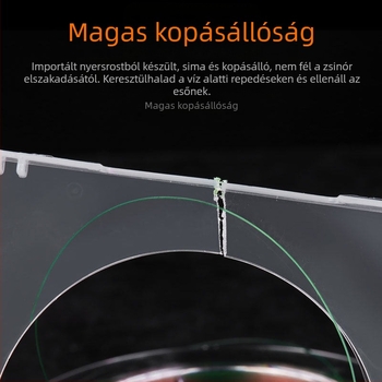 Nylon fő damil, nagy szakítószilárdság, 100 m, színes és láthatatlan damil a csalihorgászathoz és a tengeri horgászathoz