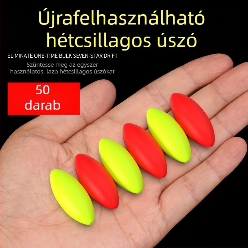 Figyelemfelkeltő, extránagy hétcsillagos úszó szintetikus habból, vastag fejű