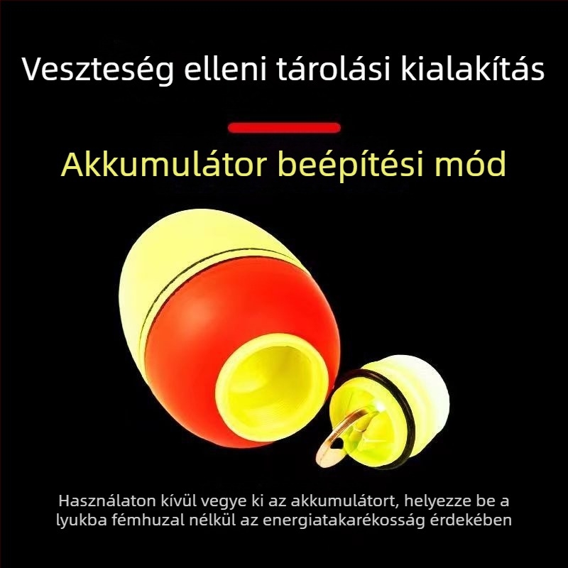 Elektronikus világító EVA úszó horgászatához, két színű, nagy testű dobó úszó