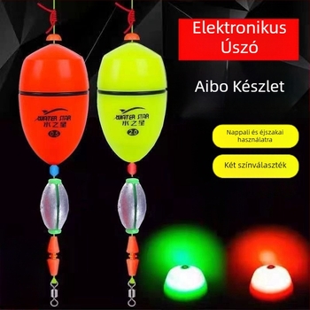 Aibo elektronikus úszókészlet hosszú dobású tengeri horgászathoz, LED világítású úszók – kombinált készlet