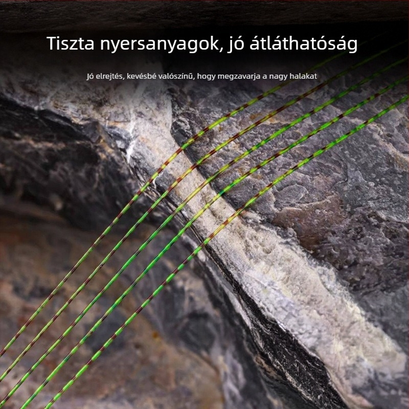 Színváltó pöttyös műnylon damil, 100 m, fő damil, kopásálló a csalihorgokhoz