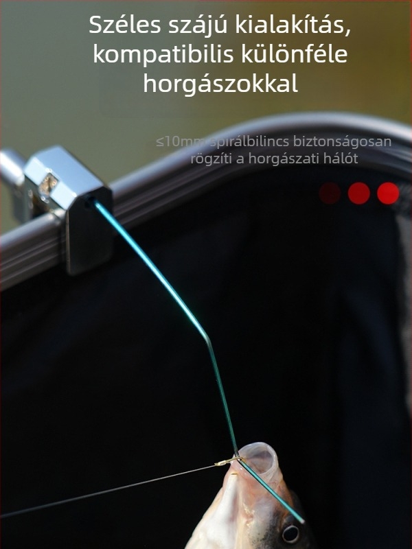 Rozsdamentes acélból készült horogeltávolító egy tűvel