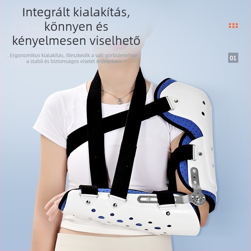 Váll- és könyökortézis a kar támogatására és immobilizálására