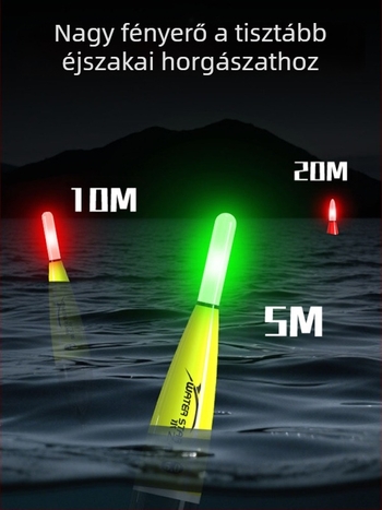 Elektronikus úszó harapásjelzővel, színváltó kijelzővel, szikla-pecázáshoz, hosszú dobásokhoz, tengeri és éjszakai pecázáshoz nagy halak számára