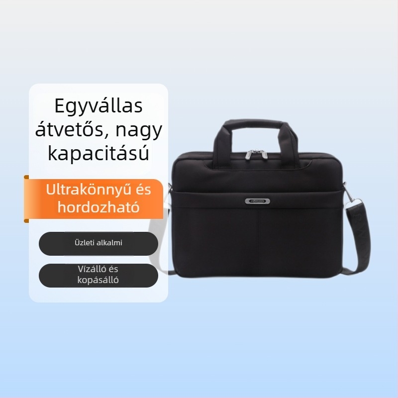 Nylon vízálló laptop táska 14 hüvelykes – ultra könnyű üzleti táska uniszex