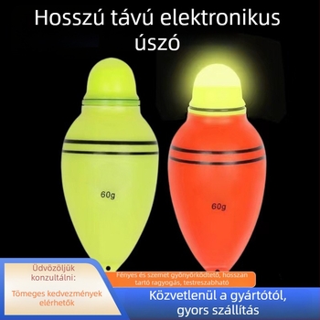 Két színű világító úszó a sziklapecázáshoz, hosszú dobásokhoz