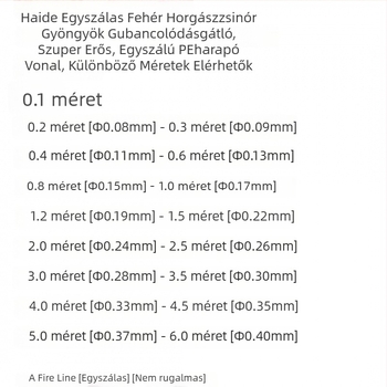 Magas erősségű monofilament damil, tekeredésmentes, tengeri horgászat