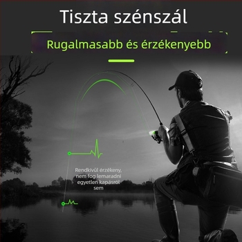 Szénszálas fő zsinór tengeri horgászathoz, közepes erősség