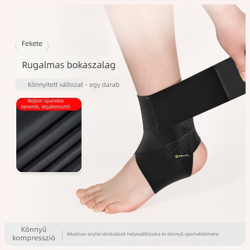 Vékony, elasztikus bokaortézis pántokkal, bokaszalag-sérülés utáni felépüléséhez és a bokaízület stabilizálásához