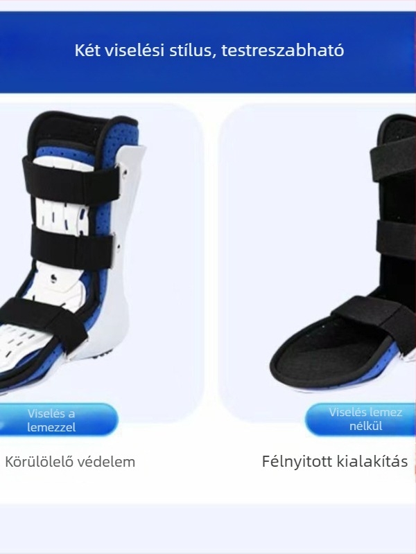 Bokarögzítő ortézis, lélegző talpbetéttel, stabilizálja a bokát