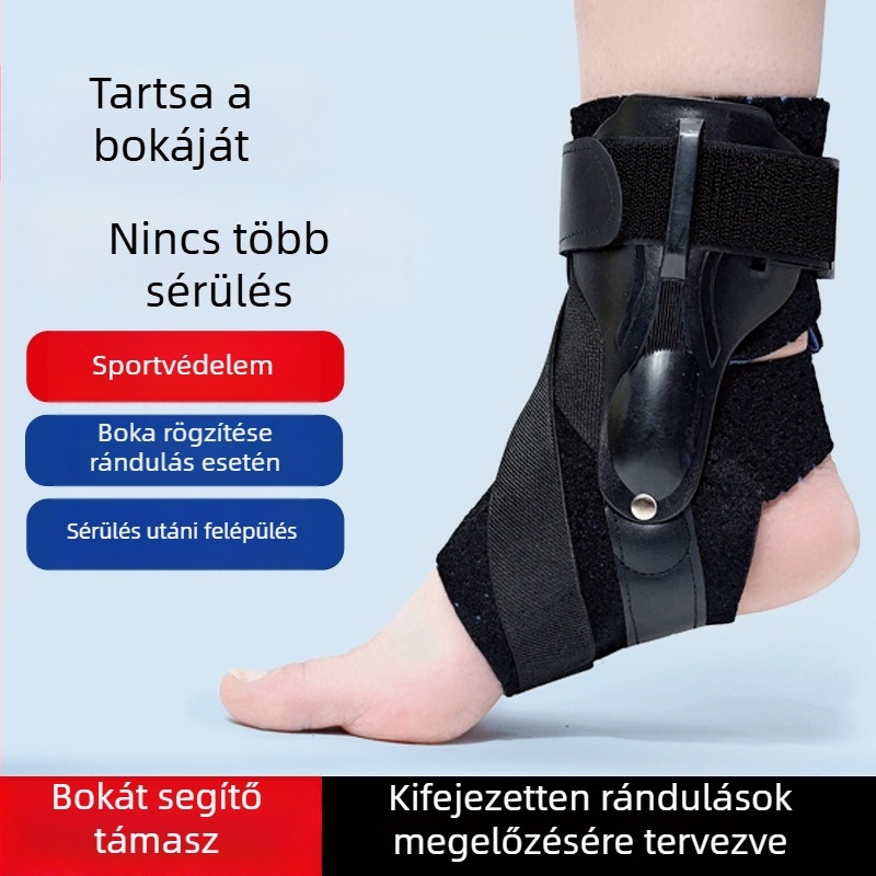 Rögzített megerősített boka-támasz, állítható, légáteresztő, szabad hajlítás védelemmel, ABS plastic