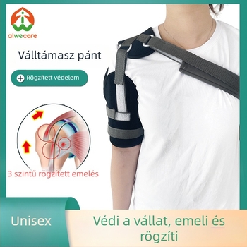 Állítható vállízület-stabilizáló pánt, lélegző védelem és alkari támogatás