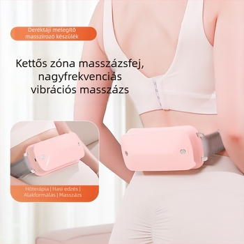 Deréktáji masszírozó vibrációs melegítéssel, újratölthető deréköv a menstruációs panaszok enyhítésére