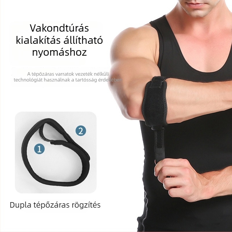 Állítható EVA könyökvédő Velcro-szal és elastikus ütéscsillapítással