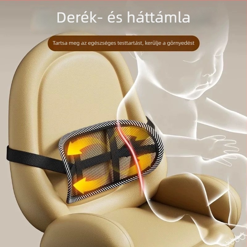 Babakocsi hátsó támasz deréktámla párnával a helyes testtartásért