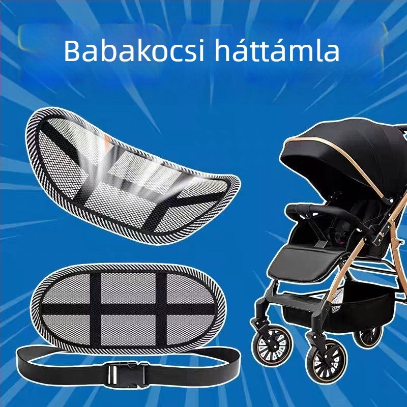 Babakocsi hátsó támasz deréktámla párnával a helyes testtartásért