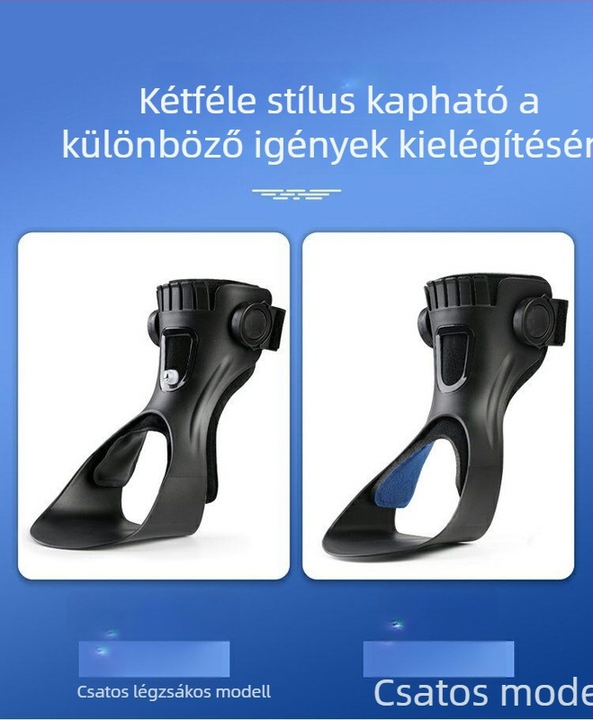 Foot drop esetén boka rögzítő ortézis, edző a boka és a láb invertálásának korrekciójához, talpfasciás rehabilitációs támasz