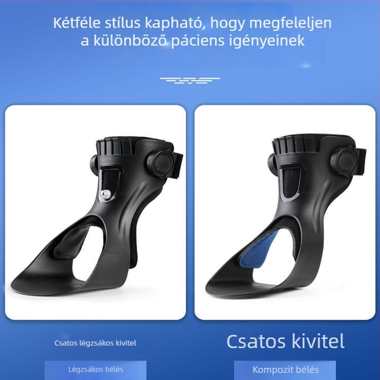 Foot drop esetén boka rögzítő ortézis, edző a boka és a láb invertálásának korrekciójához, talpfasciás rehabilitációs támasz