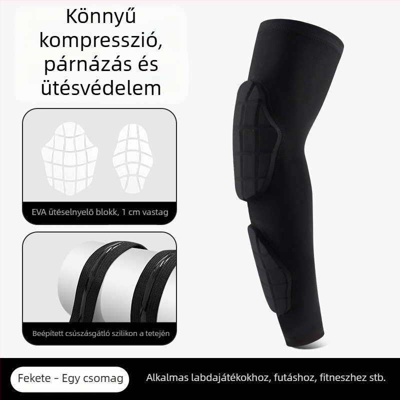Légáteresztő, vastagodott könyökvédő kosárlabdához és szabadtéri sportokhoz