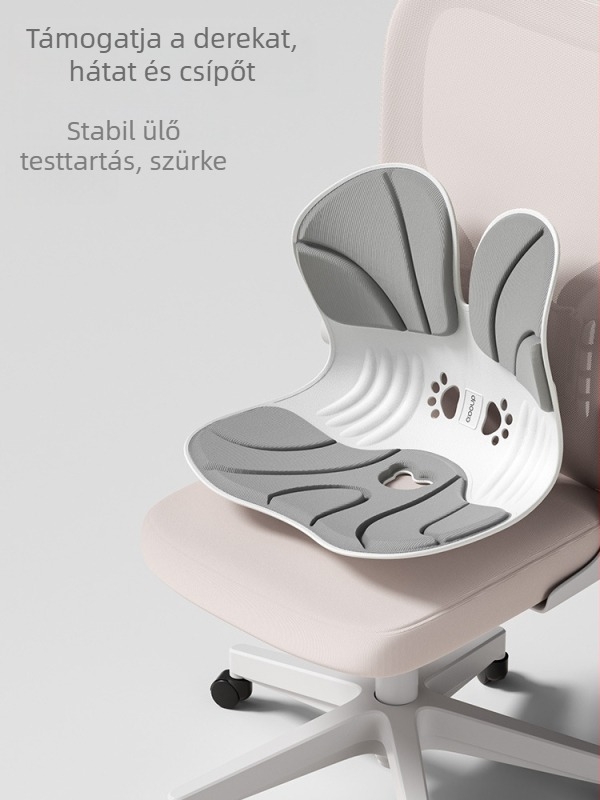 Ergonomikus deréktámasz párna irodai székhez – testtartás korrigálása és ágyéki támogatás hosszú ülés során