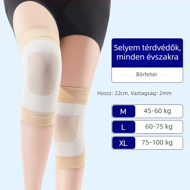 Tavaszi-nyári térdvédő, lélegző, meleg, hidegálló, csúszásmentes, térdvédelem, 3D kötés varras nélküli