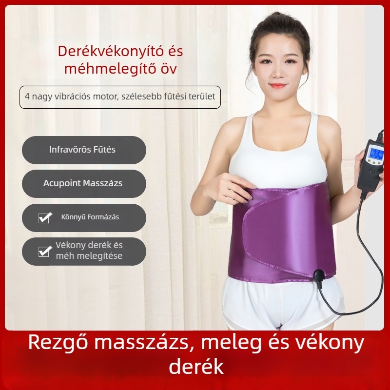 360°-os rezgő infravörös derékfűtő öv, állítható hőmérséklet