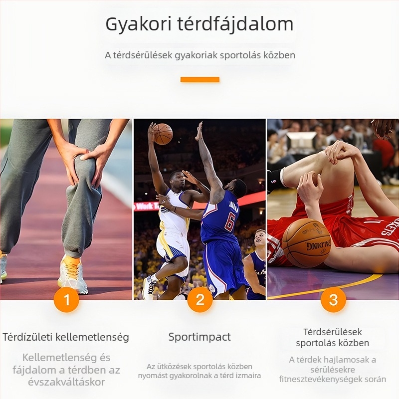 Gyermekeknek szóló térdvédő méhsejt mintázatú párnázással, kosárlabdához, lélegző és gyorsan száradó