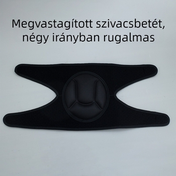 Térdvédő vastag habbal és teknő alakú védőhéjjal, ütésálló, görkorizáshoz, kerékpározáshoz és tánchoz.
