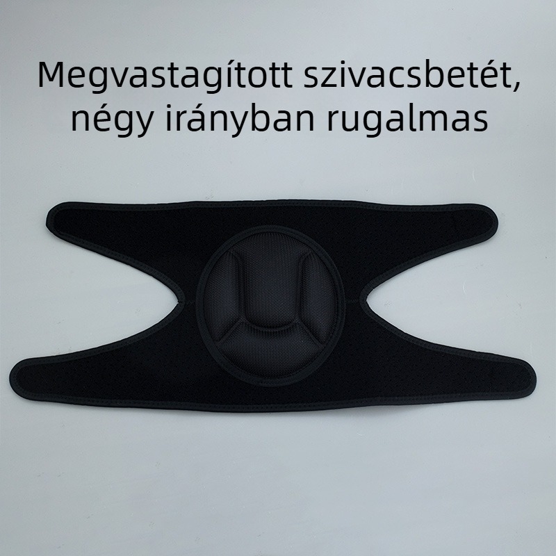 Térdvédő vastag habbal és teknő alakú védőhéjjal, ütésálló, görkorizáshoz, kerékpározáshoz és tánchoz.