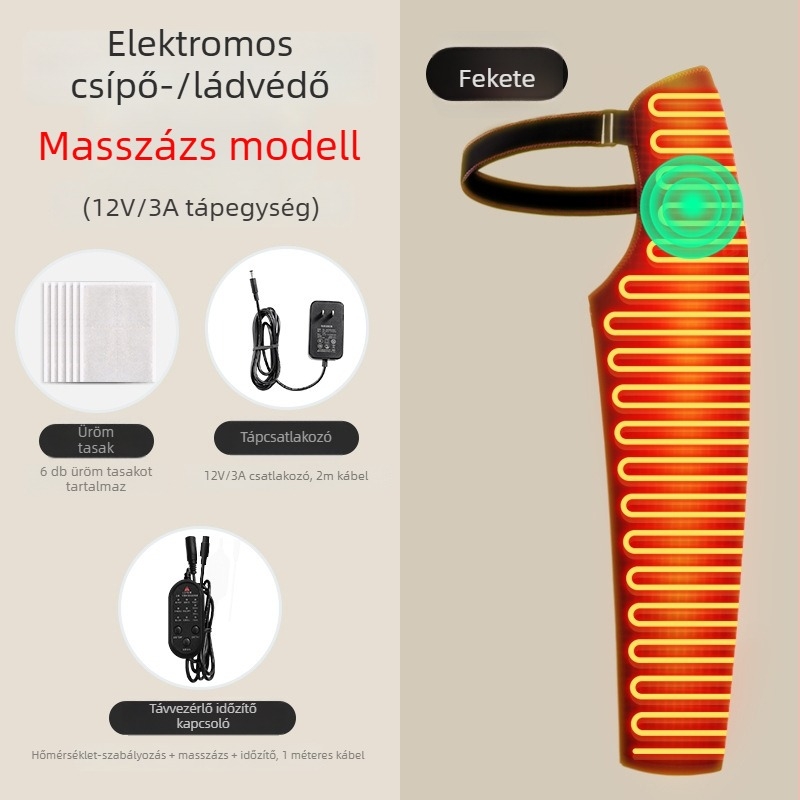 Fűtött térdvédő szénszálas infravörös fűtéssel, teljes láb masszázs és fizioterápia