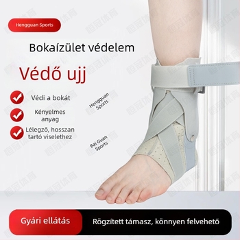 Bokarögzítő, légáteresztő kompressziós pánttal a bokasérülés és a rehabilitáció támogatására