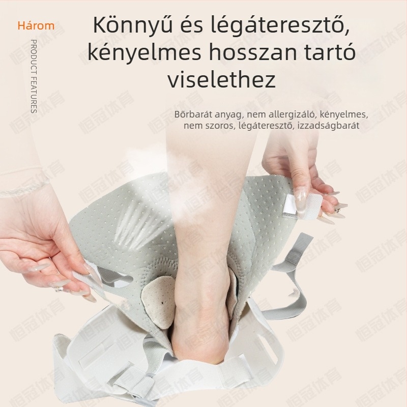 Bokarögzítő, légáteresztő kompressziós pánttal a bokasérülés és a rehabilitáció támogatására