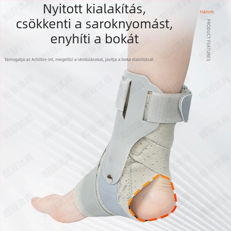 Bokarögzítő, légáteresztő kompressziós pánttal a bokasérülés és a rehabilitáció támogatására