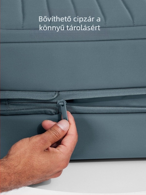 20 hüvelykes nylon utazóbőrönd oldalsó nyitással, bővíthető, nagy kapacitású kézipoggyász