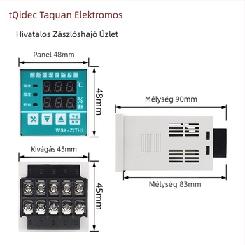 Tqidec Taiquan Elektromos hőmérséklet- és páratartalom-szabályozó WSK-Z(TH) TDK0302 Integrált fűtés- és páramentesítés szabályozása