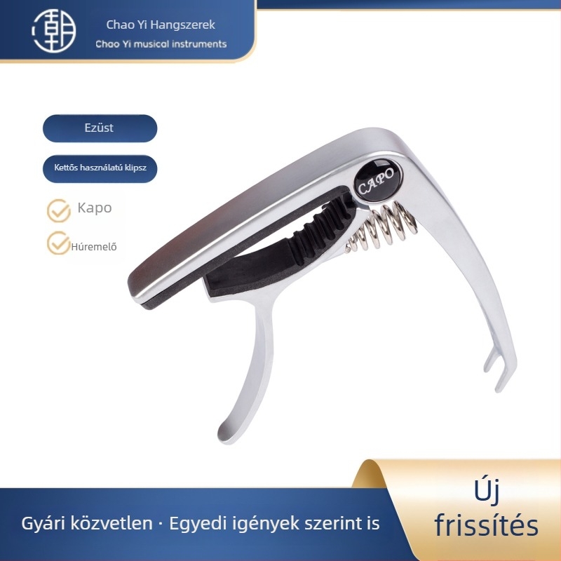 HEBIKUO XHJ-01 Gitár capo, cinkötvözet, ukulele-hez