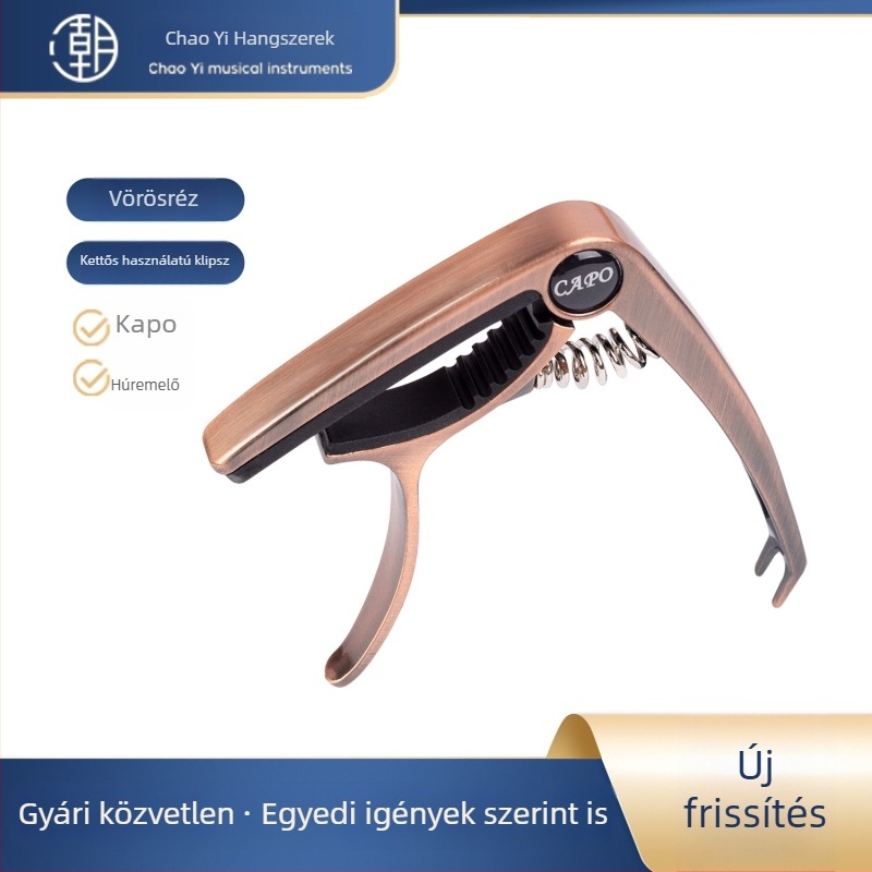 HEBIKUO XHJ-01 Gitár capo, cinkötvözet, ukulele-hez
