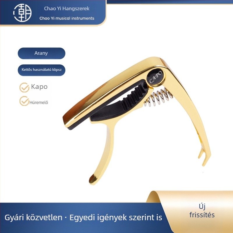 HEBIKUO XHJ-01 Gitár capo, cinkötvözet, ukulele-hez