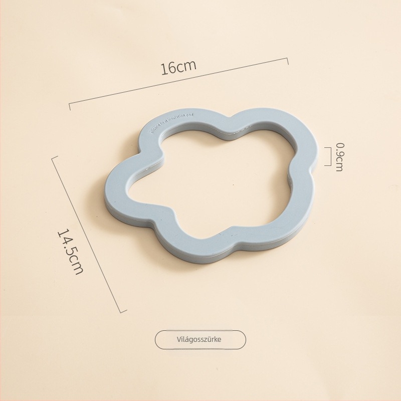 Szilikonból készült hőálló pohár- és edényalátét, krémszínű nordikus stílusú, modern minimalist konyhai alátét