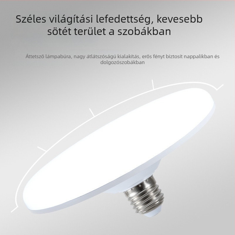 LED-izzó otthoni világításhoz, ultra fényes, repülő csésze alakú lámpa, E27-es foglalat, nagy teljesítményű energiatakarékos lámpa