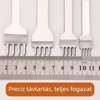 ZY Fehér acél gyémánt bőripari vágó – kézzel készített lyukasztó eszköz pénztárcákhoz, 4 mm
