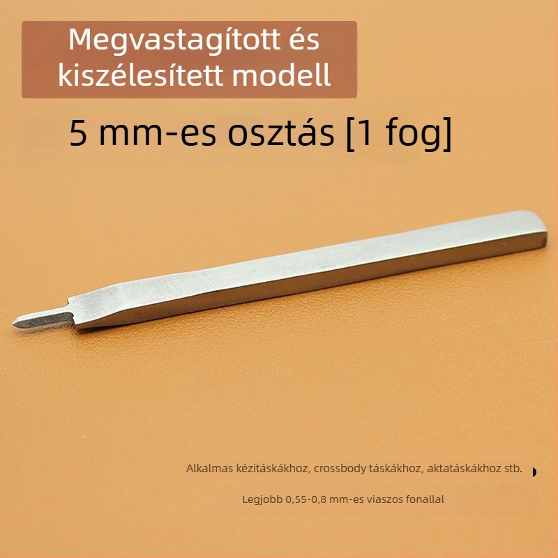 ZY Fehér acél gyémánt bőripari vágó – kézzel készített lyukasztó eszköz pénztárcákhoz, 4 mm