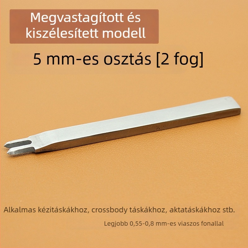 ZY Fehér acél gyémánt bőripari vágó – kézzel készített lyukasztó eszköz pénztárcákhoz, 4 mm